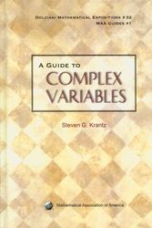 Cover Art for 9780883853382, A Guide to Complex Variables by Krantz, Steven G.