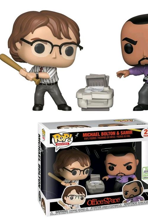 Cover Art for 0889698369688, Funko POP! Movies Office Space Michael Bolton & Samir 2 Pack - 2019 Emerald City Comic Con (ECCC) Exclusive by Funko