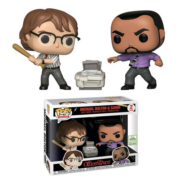 Cover Art for 0889698369688, Funko POP! Movies Office Space Michael Bolton & Samir 2 Pack - 2019 Emerald City Comic Con (ECCC) Exclusive by Funko