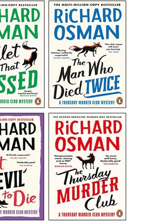 Cover Art for 9789124279530, Richard Osman 4 Books Collection Set (The Thursday Murder Club, The Man Who Died Twice, The Bullet That Missed, The Last Devil To Die) by Richard Osman