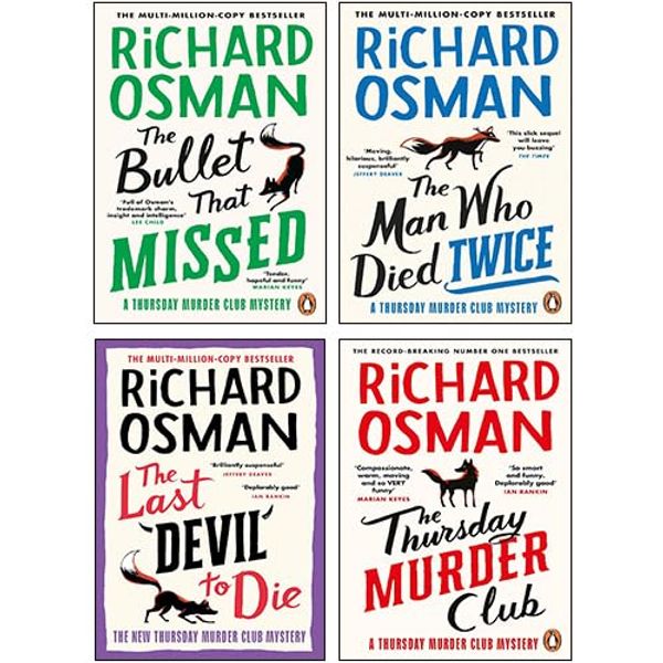 Cover Art for 9789124279530, Richard Osman 4 Books Collection Set (The Thursday Murder Club, The Man Who Died Twice, The Bullet That Missed, The Last Devil To Die) by Richard Osman