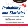 Cover Art for 9780071350044, Schaum's Outline of Probability and Statistics by Murray R. Spiegel, Schiller Jr., John J., R. Alu Srinivasan