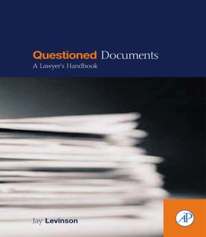 Cover Art for 9780080515601, Questioned Documents by Jay Conrad Levinson