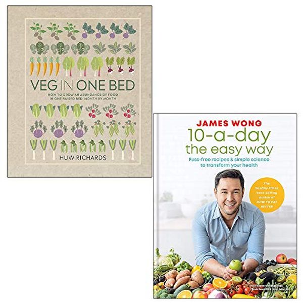 Cover Art for 9789123795956, Veg in One Bed, 10-a-Day the Easy Way 2 Books Collection Set by Huw Richards, James Wong