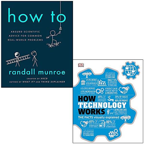 Cover Art for 9789123983803, How To Absurd Scientific Advice For Common Real-world Problems By Randall Munroe & How Technology Works The facts visually explained By DK 2 Books Collection Set by Randall Munroe, Dk