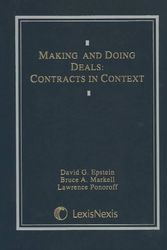 Cover Art for 9780820553931, Making and Doing Deals: Contract and Related Law by David G. Epstein