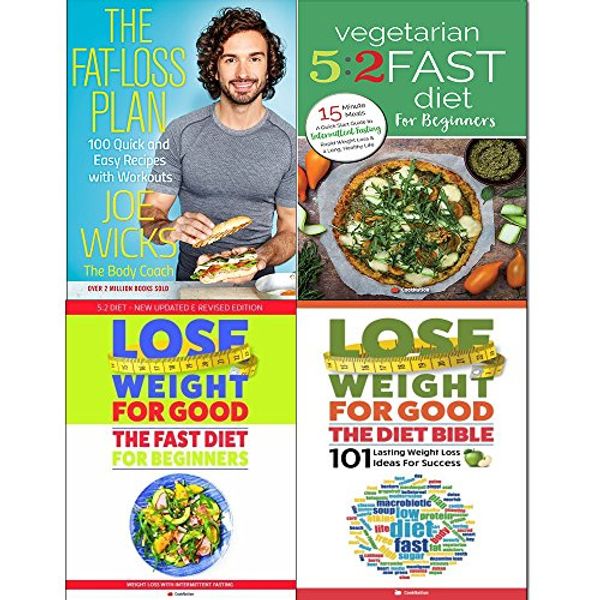 Cover Art for 9789123663507, Fat loss plan joe wicks, vegetarian 5 2 fast diet, lose weight for good fast diet and diet bible 4 books collection by Joe Wicks, CookNation