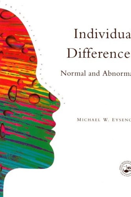 Cover Art for 9780863772573, Individual Differences by College  University of London