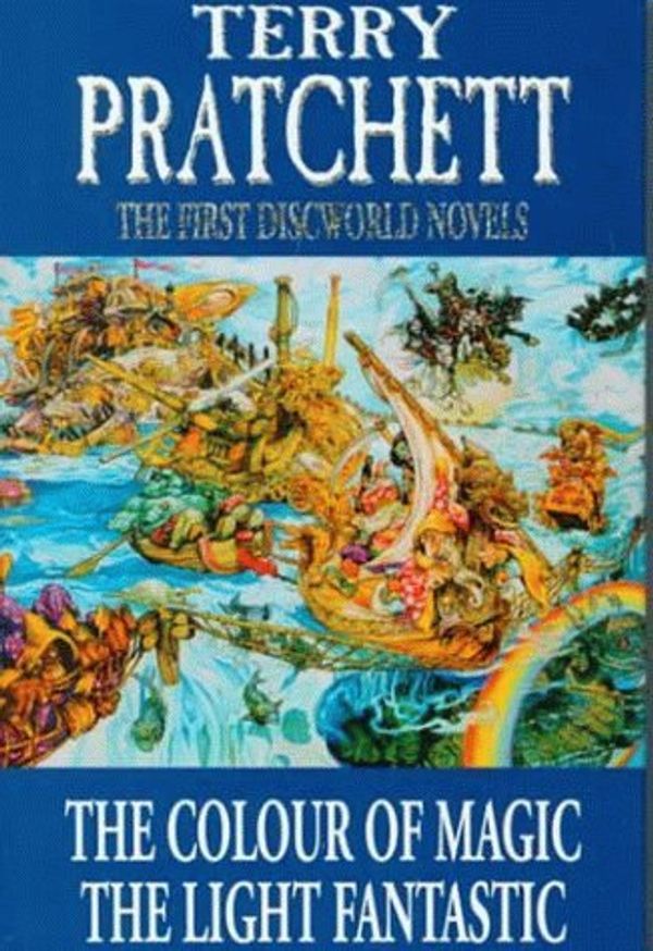 Cover Art for B015X510O6, The First Discworld Novels: The Colour of Magic and The Light Fantastic by Terry Pratchett(October 18, 1999) Hardcover by Terry Pratchett