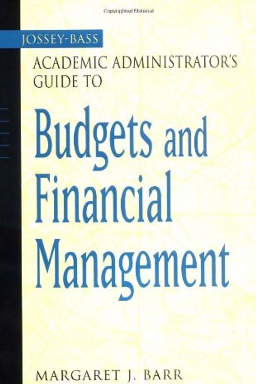 Cover Art for 9780787959579, The Jossey-Bass Academic Administrator's Guide to Budgets and Financial Management by M.J. Barr