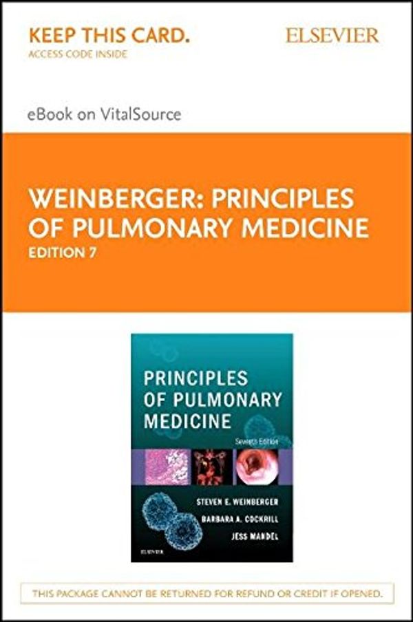 Cover Art for 9780323547130, Principles of Pulmonary Medicine: Elsevier Ebook on Vitalsource by Steven E. Weinberger