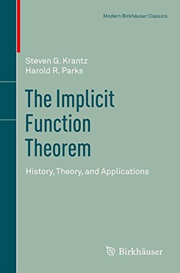 Cover Art for 9781461459811, The Implicit Function Theorem by Steven G. Krantz