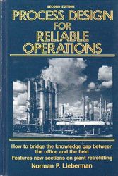 Cover Art for 9780872016835, Process Design for Reliable Operations by Norman P. Lieberman