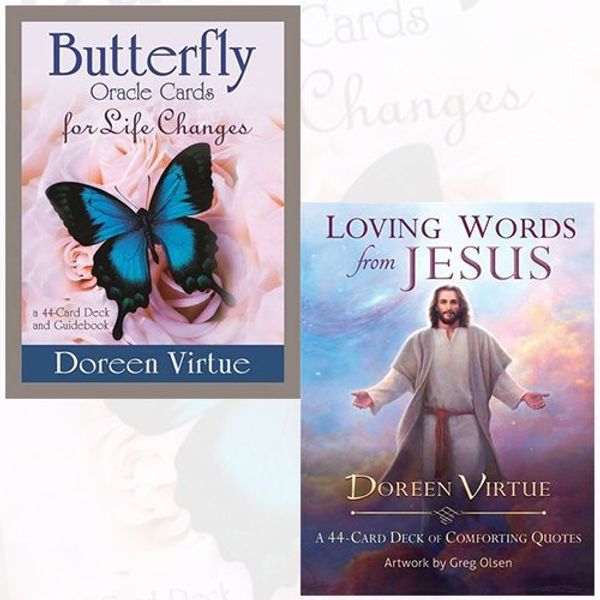 Cover Art for 9789123491315, Doreen Virtue Collection 2 Books Bundle (Butterfly Oracle Cards for Life Changes: A 44-Card Deck and Guidebook, Loving Words from Jesus: A 44-Card Deck of Comforting Quotes) by Doreen Virtue, Ph.D.