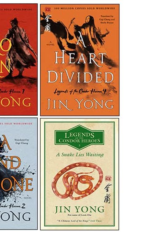 Cover Art for 9789124153731, Legends of the Condor Heroes Series Collection 4 Books Set By Jin Yong (A Hero Born, A Bond Undone, A Snake Lies Waiting, Heart Divided) by Jin Yong