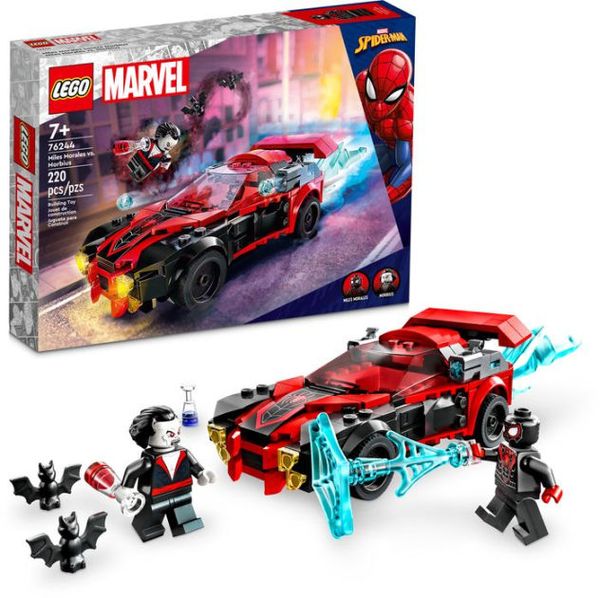 Cover Art for 0673419376594, LEGO Marvel Miles Morales vs. Morbius 76244, Spider-Man Building Toy Set for Kids, Boys and Girls with Race Car and Minifigures, Adventures in The Spiderverse by Unknown