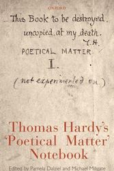 Cover Art for 9780199228492, Thomas Hardy's 'Poetical Matter' Notebook by Thomas Hardy