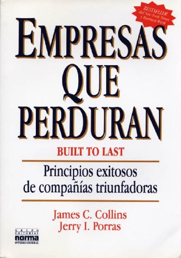 Cover Art for 9789580430667, Empresas Que Perduran (Spanish Edition) by James C. Collins, Jerry I. Porras