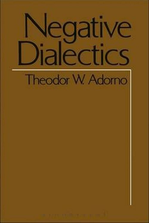Cover Art for 9780826401328, Negative Dialectics by Theodor Wiesengrund Adorno