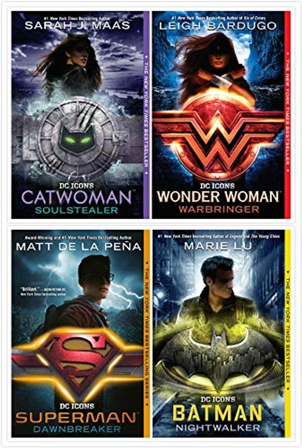 Cover Art for B0845ZJYYR, The DC Icons Series Books Set (4 Books) - Wonder Woman, Catwoman, Batman, Superman by Marie Lu, Leigh Bardugo, Sarah J. Maas