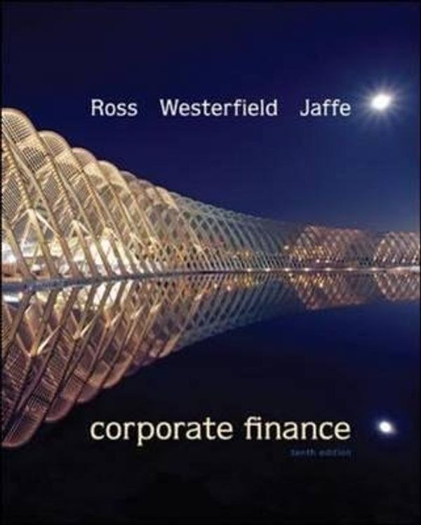 Cover Art for 9780073529042, Corporate Finance by Randolph W. Westerfield Stephen A. Ross