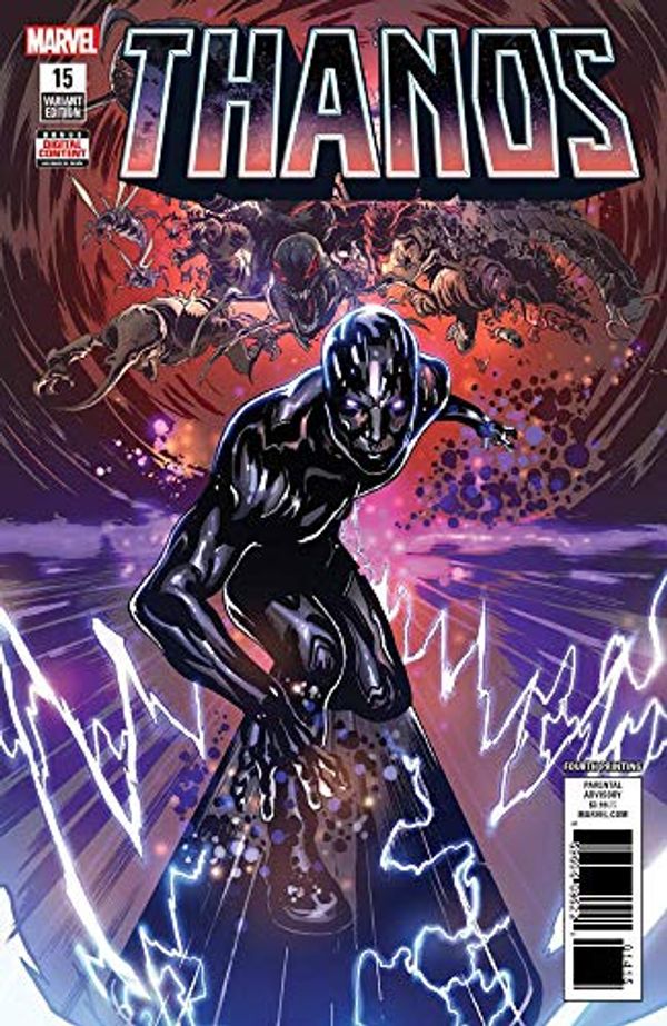 Cover Art for B07QDZS415, THANOS #15 (4th Print 1st BLACK Silver Surfer) by Donny Cates