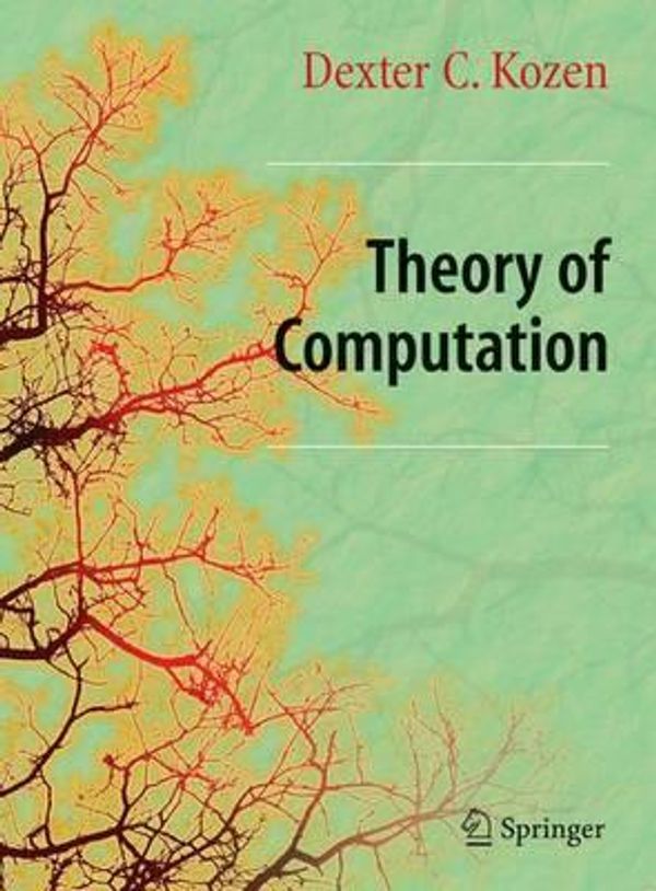 Cover Art for 9781846282973, Theory of Computation by Kozen, Dexter C.