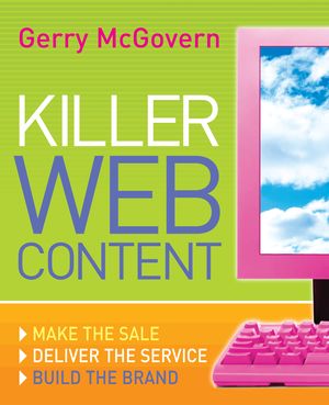 Cover Art for 9780713677041, Killer Web Content by Gerry McGovern