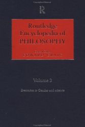 Cover Art for 9780415187084, Routledge Ency Philosophy V 3 by CRAIG E