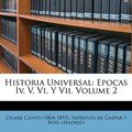 Cover Art for 9781175712707, Historia Universal by (1804-1895), Cesare Cantú