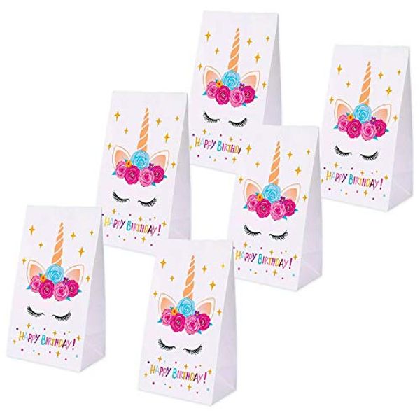 Cover Art for 0763383064877, Erosom Unicorn Gifts Bags-Unicorn Paper Bags - Unicorn Birthday Party Supplies - Kids Party Decorations Perfect with Unicorn Cupcake Toppers and Wrappers Pack of 24 by 