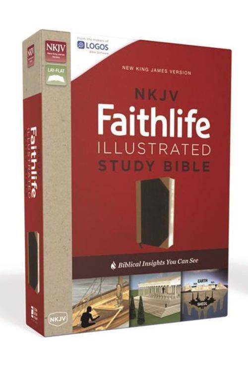Cover Art for 9780310080619, NKJV, Faithlife Illustrated Study Bible, Imitation Leather, Black/Tan, Red Letter Edition: Biblical Insights You Can See by Zondervan