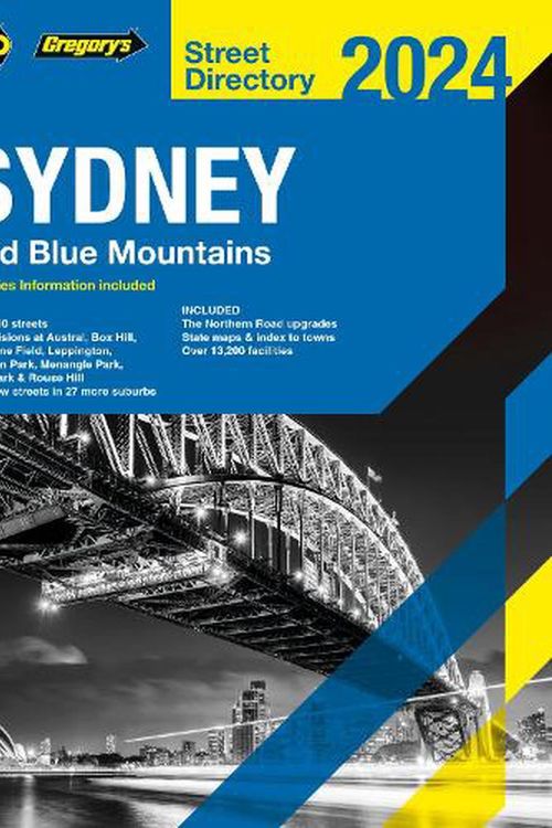 Cover Art for 9780731933167, Sydney & Blue Mountains Street Directory 2024 60th by UBD Gregory's