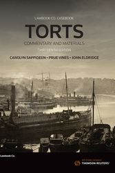 Cover Art for 9780455244945, Torts: Commentary and Materials by Carolyn Sappideen, John Eldridge, Prue Vines