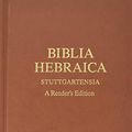 Cover Art for 9783438052254, Biblia Hebraica Stuttgartensia: A Reader's Edition by Vance, Donald R., Avrahami, Yael