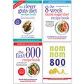 Cover Art for 9789124015558, Clever Guts Diet Recipe Book, The 8-Week Blood Sugar Diet Recipe Book, The Fast 800 Recipe Book, Quick & Easy Fasting Nom Nom Fast 800 Cookbook 4 Books Collection Set by Dr. Clare Bailey, Justine Pattison, Iota