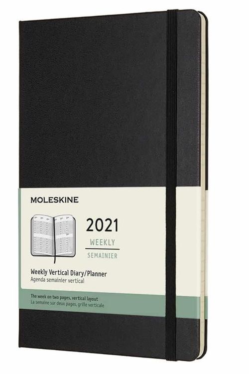 Cover Art for 8053853606754, Moleskine Weekly Planner 2021, 12-Month Weekly Diary with Vertical Layout, Weekly Vertical Planner, Hard Cover, Large Size 13 x 21 cm, Colour Black, 144 Pages by Moleskine