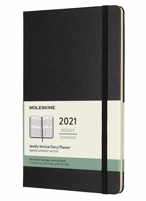 Cover Art for 8053853606754, Moleskine Weekly Planner 2021, 12-Month Weekly Diary with Vertical Layout, Weekly Vertical Planner, Hard Cover, Large Size 13 x 21 cm, Colour Black, 144 Pages by Moleskine