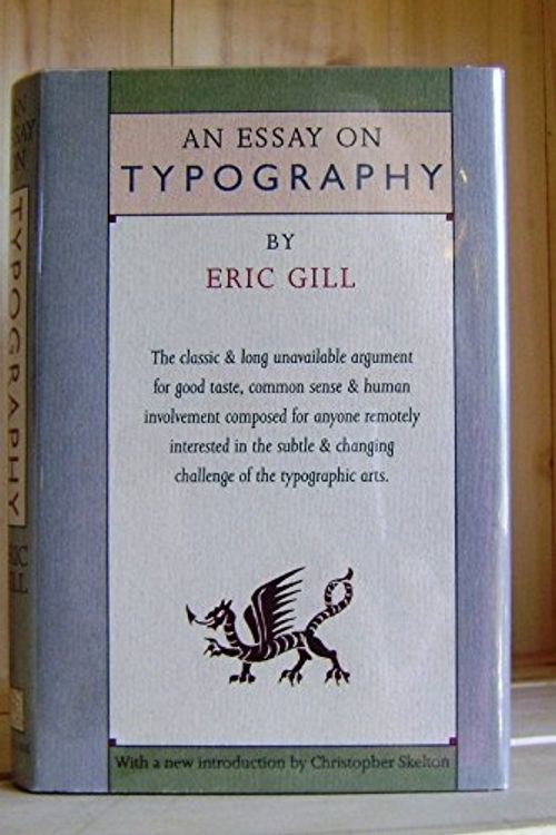 Cover Art for 9780879237622, An Essay on Typography by Eric Gill