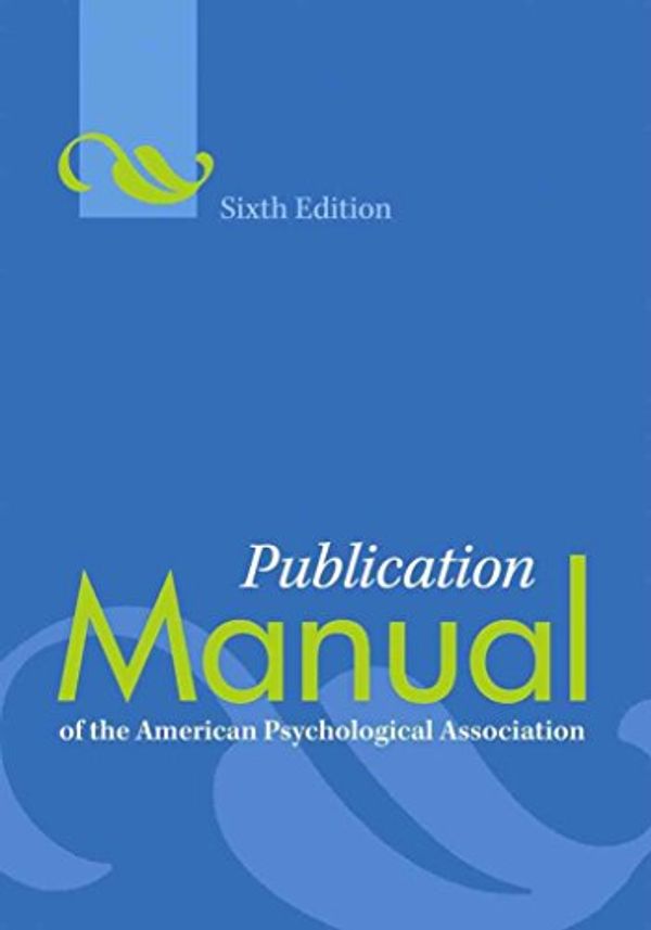 Cover Art for B01M64NATK, Publication Manual of the American Psychological Association by American Psychological Association