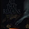 Cover Art for B00DDARXPY, All That Remains. by Patricia Cornwell