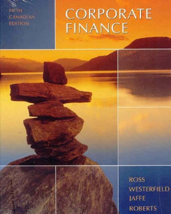 Cover Art for 9780070965317, Corporate Finance, 5th Cdn edition by Randolph Westerfield Stephen Ross