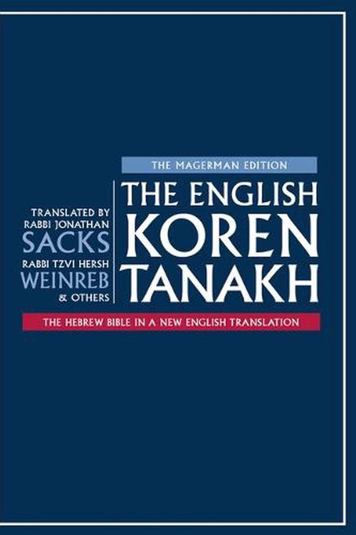 Cover Art for 9789657766378, The English Koren Tanakh, Magerman edition, Compact by Jonathan Sacks