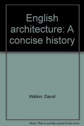 Cover Art for 9780195201475, English Architecture by David Watkin