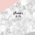 Cover Art for 9781979187107, 2018 planner: Marble daily planner with weekly monthly calendar and at-a-glace 2018-2019 calendars,Geometric grey pink hexagonal: 1 year personal planner for business,life goals,passion,and happiness by Moon Journal