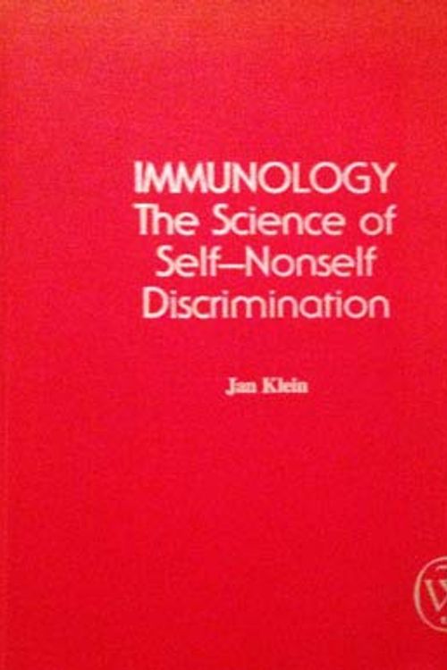 Cover Art for 9780471051244, Immunology: The Science of Self/Nonself Discrimination by Jan Klein