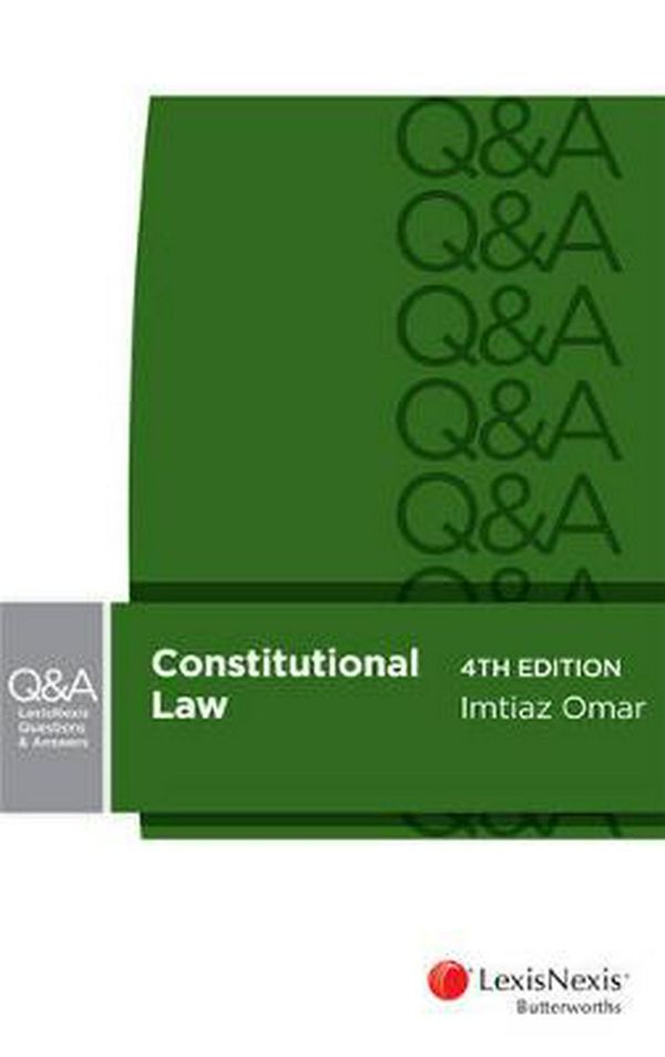 Cover Art for 9780409339185, LexisNexis Questions and Answers - Constitutional Law, 4th edition by Imtiaz Omar