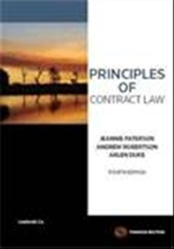 Cover Art for 9780455229454, Principles of Contract Law by Jeannie Paterson, Andrew Robertson, Arlen Duke