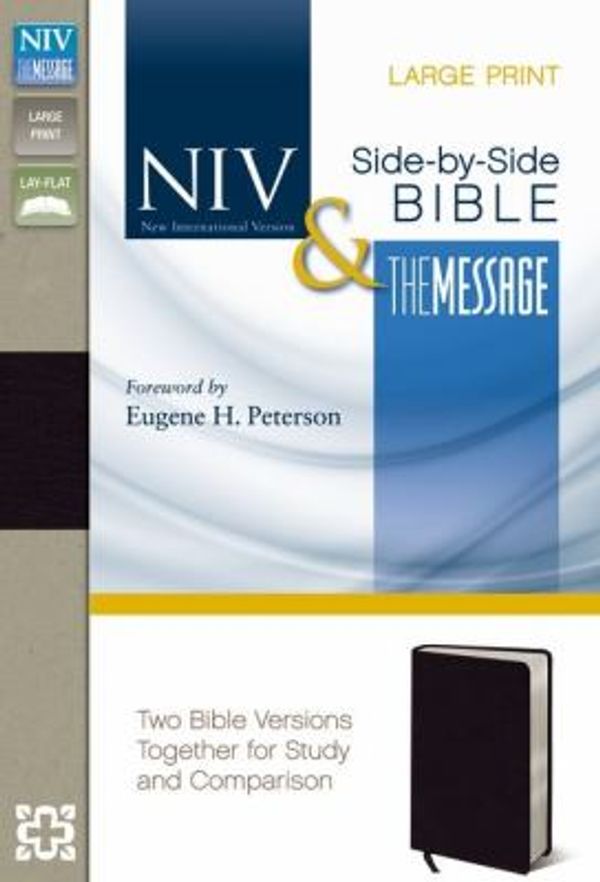 Cover Art for 0025986436865, NIV, The Message, Parallel Bible, Large Print, Bonded Leather, Black: Two Bible Versions Together for Study and Comparison by Zondervan