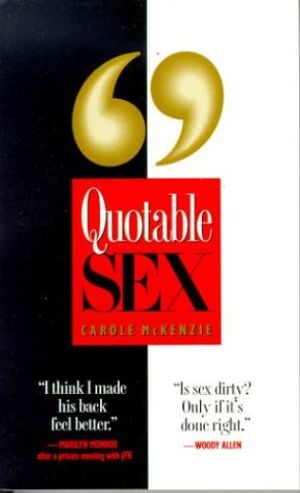 Cover Art for 9780312954055, Quotable Sex by Carole McKenzie